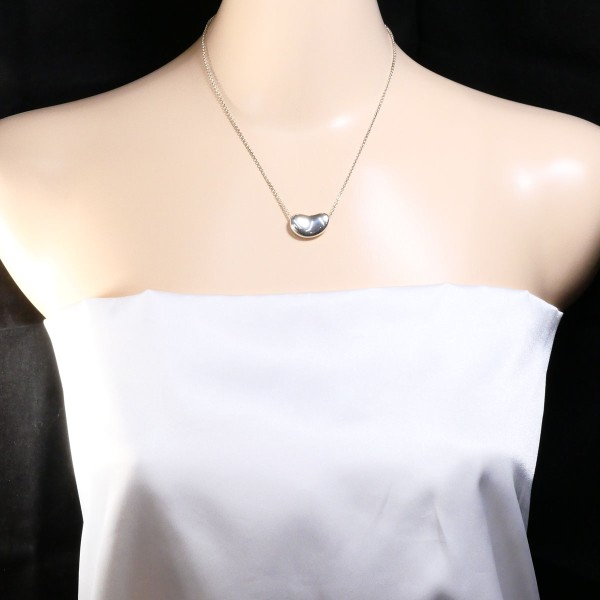 ティファニー ビーン シルバー ネックレス 総重量約11.0g 約41cm ジュエリー 中古 ティファニー ビーン シルバー ネックレス 総重量約11.0g 約41cm ジュエリー 中古