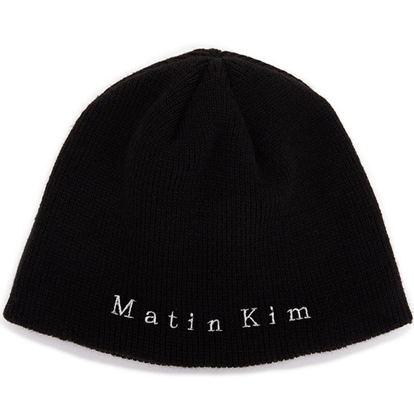 Matin Kim マーティンキム ニット帽 黒色 ブラック - 帽子