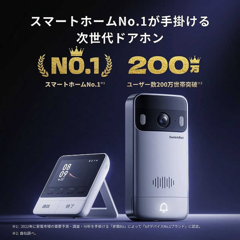 SWITCHBOT　SwitchBot スマートテレビドアホン　W6702002