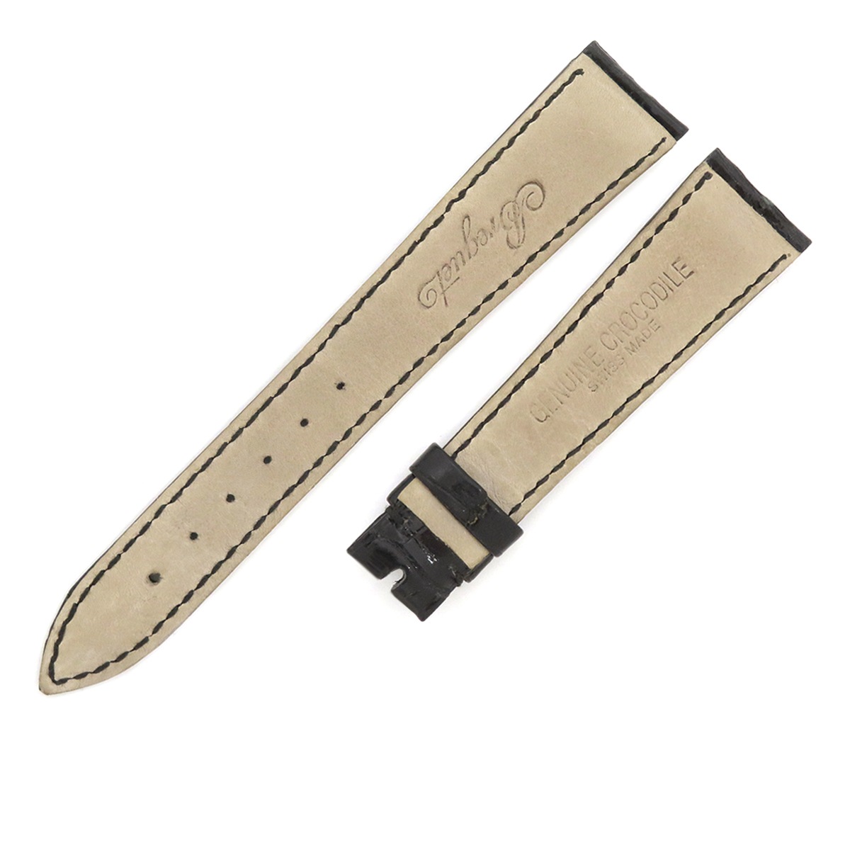 メンズ 純正 クロコ レザー 本革 ベルト バンド 替え 予備 スペア ストラップ 18mm ブラック 黒 メンズ 純正 クロコ レザー 本革 ベルト バンド 替え 予備 スペア ストラップ 18mm ブラック 黒