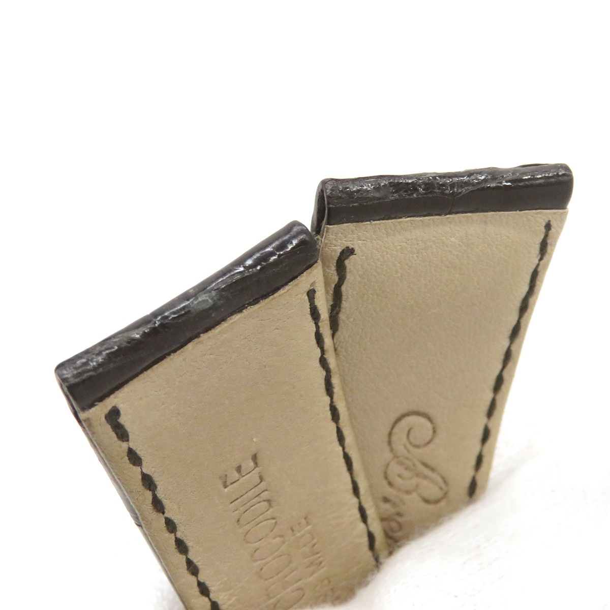 メンズ 純正 クロコ レザー 本革 ベルト バンド 替え 予備 スペア ストラップ 18mm ブラック 黒 メンズ 純正 クロコ レザー 本革 ベルト バンド 替え 予備 スペア ストラップ 18mm ブラック 黒