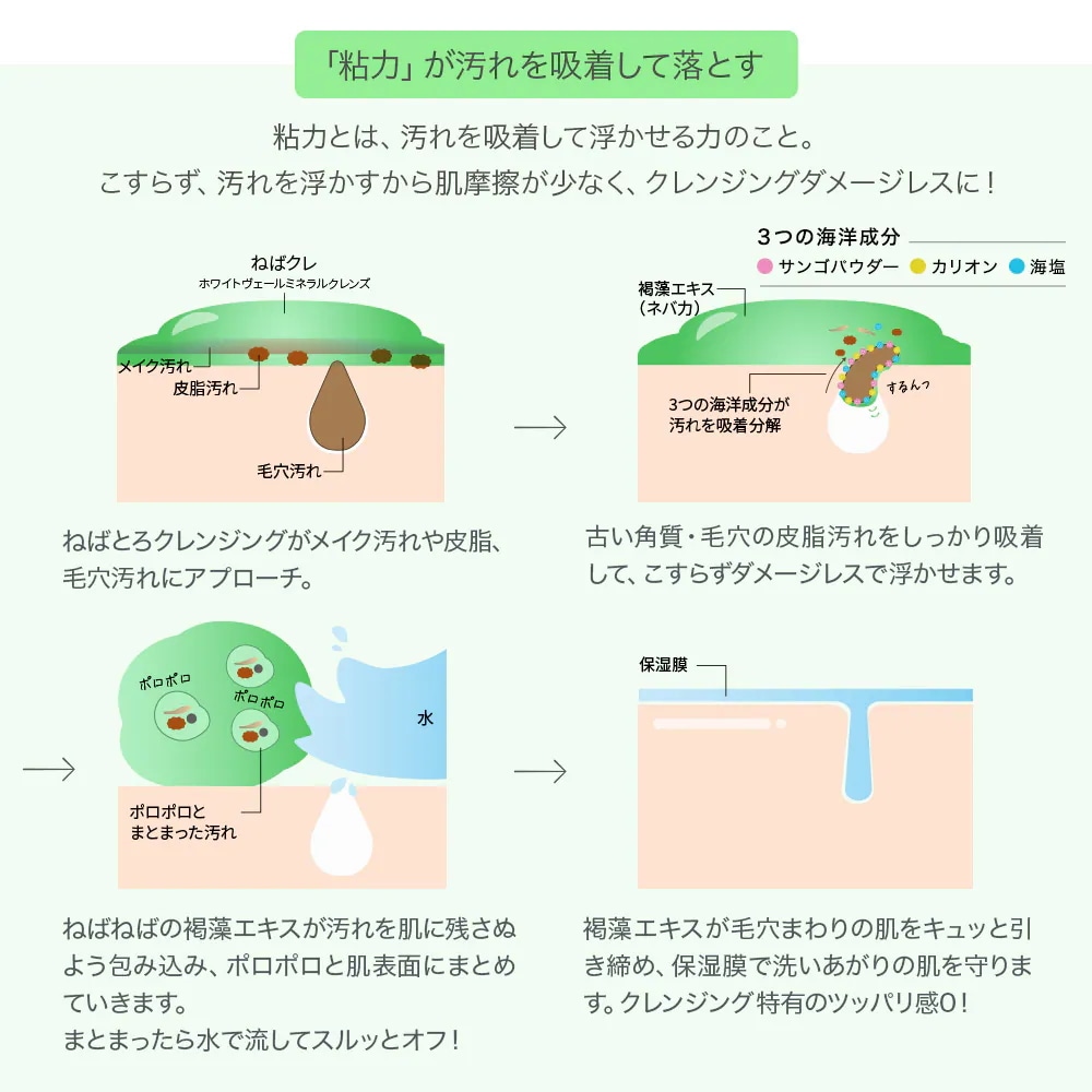 【 ホワイトヴェール ミネラルクレンズ 3本セット WHITE VEIL 】クレンジング スキンケア 肌育 敏感肌 毛穴 保湿 顔 目もと 鼻 女性 男性 シーミネラル アレルギーパッチ 【 ホワイトヴェール ミネラルクレンズ 3本セット WHITE VEIL 】クレンジング スキンケア 肌育 敏感肌 毛穴 保湿 顔 目もと 鼻 女性 男性 シーミネラル アレルギーパッチ