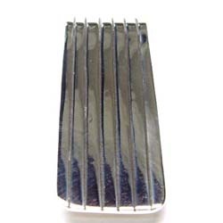 ストライプ マネークリップ 縞模様 ライン シルバー925 財布 お札を挟む お金 本物の銀 アクセサリー おしゃれ スリム スッキリ 紙幣 持ち運び ポケット シンプル mc-00-00009xx