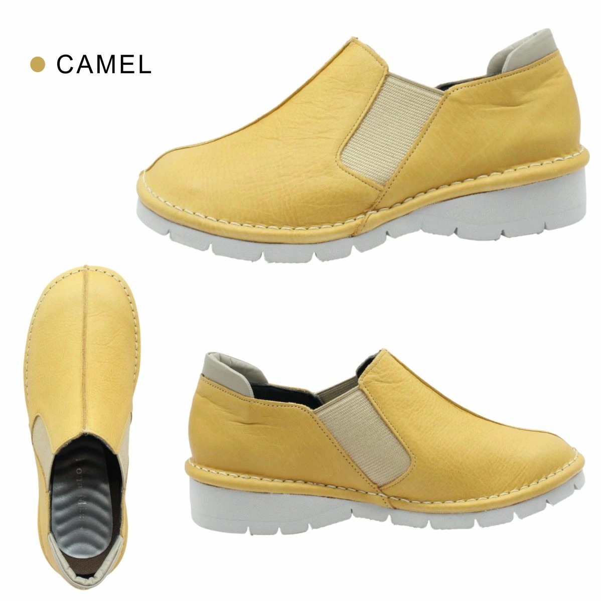 Dona Miss ドナミス レディース スリッポン 3017 幅広 4E 本革 レザー