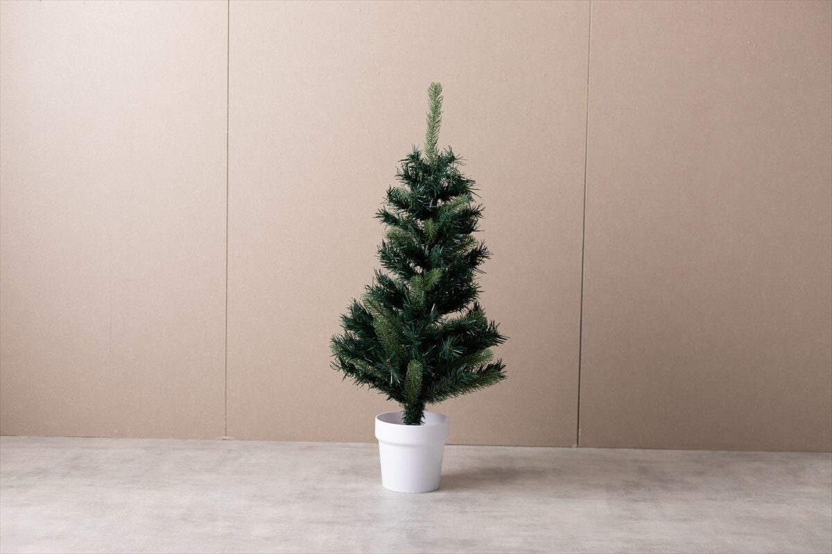 【【高さ90cm】Moi クリスマスツリー オーナメントセット】クリスマス ツリー オーナメント セット クリア ラメ 飾り LEDライト付き ミニツリー 卓上