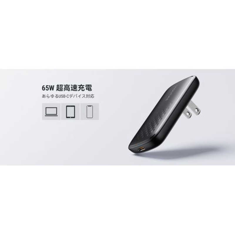 VOLTME　レボ65 EVO 充電器 65W TypeC 黒(CTC Moss 3A バンドル ケーブル付き) ［1ポート］　V2099 mdprevattcaulkingandwaterproofing.com