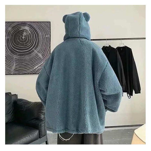 新品正規品【PG/size5】ジャガードボアブルゾン　フリース　アウター秋冬 楽天市場】もこもこ ボアブルゾン Champion FLEECE ZIP HOODED