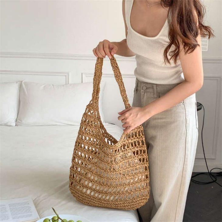 【夏セール!】透かし編みバッグ トートバッグ リゾート 夏 ナチュラル 大容量 軽量 【akbss24-555】【予約販売:15-20日】メ込2 【夏セール!】透かし編みバッグ トートバッグ リゾート 夏 ナチュラル 大容量 軽量 【akbss24-555】【予約販売:15-20日】メ込2