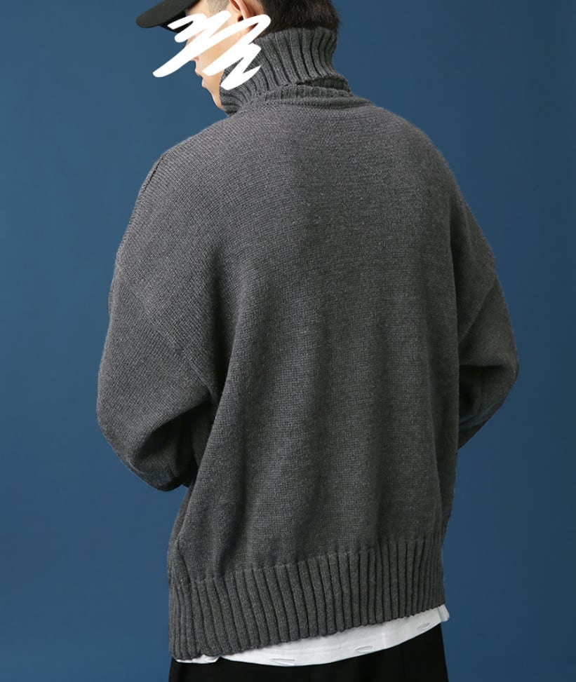 トップス 上着 人気 おすすめ おしゃれ お洒落 激安 安い プチプラ ニット セーター 長袖 ロング タートルネック ハイネック プルオーバー ドロップショルダー 無地 かっこいい sh0