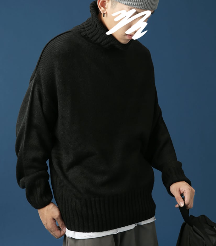 トップス 上着 人気 おすすめ おしゃれ お洒落 激安 安い プチプラ ニット セーター 長袖 ロング タートルネック ハイネック プルオーバー ドロップショルダー 無地 かっこいい sh0