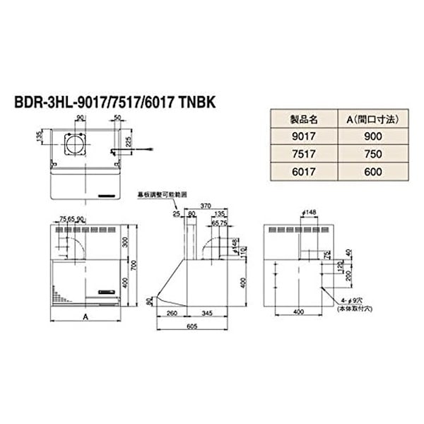 印象のデザイン 富士工業 FUJIOH ナスラック シロッコファン BDR-3HL-9016TNBK