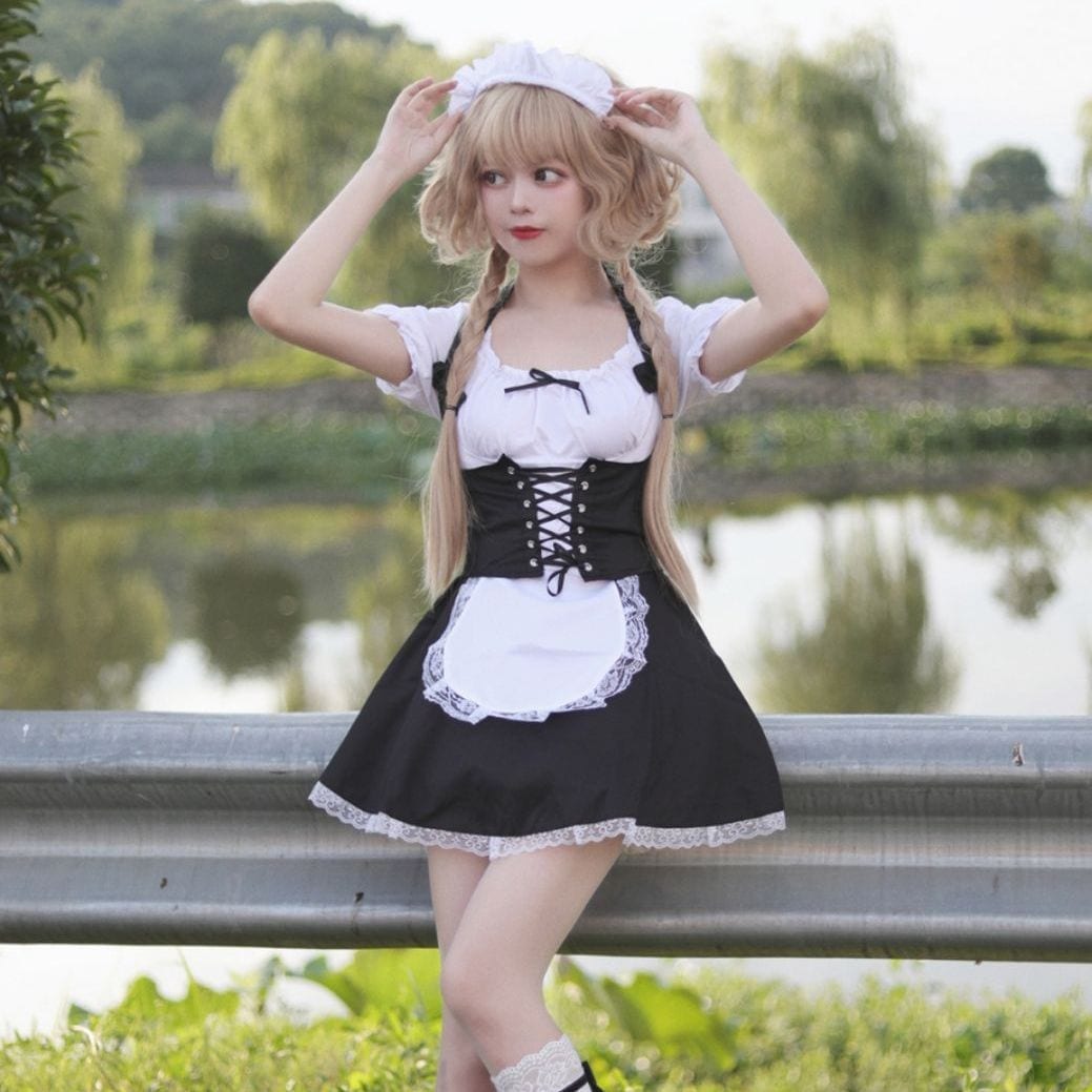 【2025新作】新商品フレンチ式小さい女子服かわいいメイド服ロリータ二次元セクシーなコスプレ 【2025新作】新商品フレンチ式小さい女子服かわいいメイド服ロリータ二次元セクシーなコスプレ
