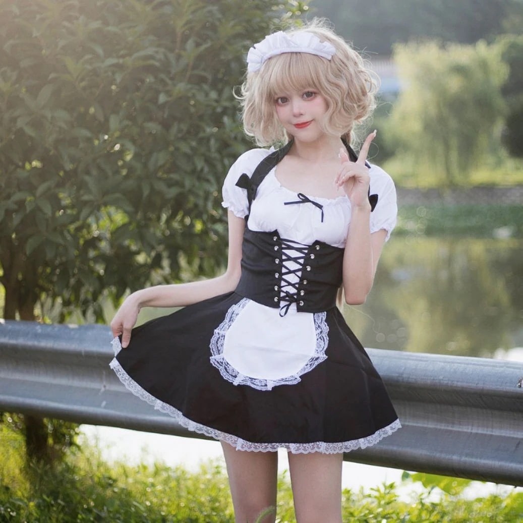 【2025新作】新商品フレンチ式小さい女子服かわいいメイド服ロリータ二次元セクシーなコスプレ 【2025新作】新商品フレンチ式小さい女子服かわいいメイド服ロリータ二次元セクシーなコスプレ