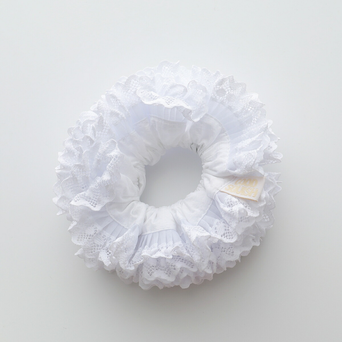 GOOD SQUISH グッド スクイッシュ シュシュ WEDDING ON A WEDS COLLECTION レディース フリル レース ヘアゴム ヘアアクセサリー カラー3色 【mega】 GOOD SQUISH グッド スクイッシュ シュシュ WEDDING ON A WEDS COLLECTION レディース フリル レース ヘアゴム ヘアアクセサリー カラー3色 【mega】