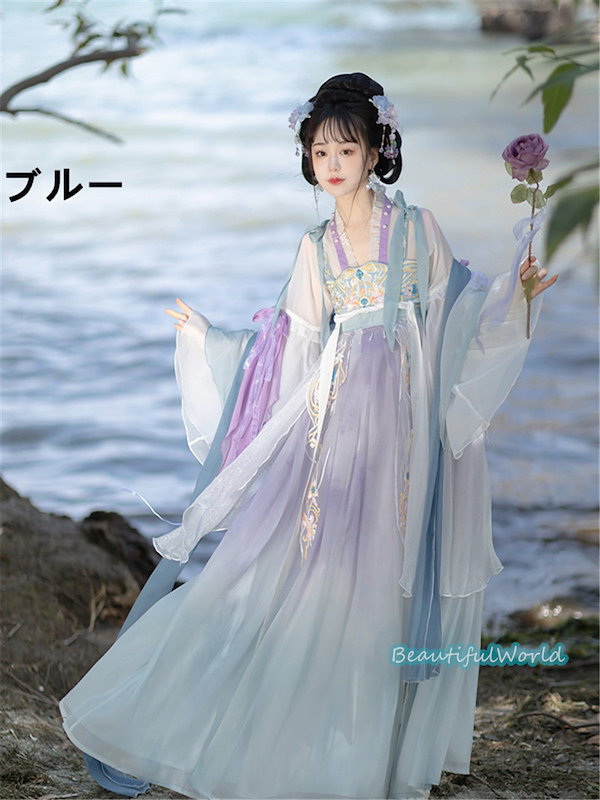 Qoo10] 中華服 唐装漢服 漢服ドレス コスプレ