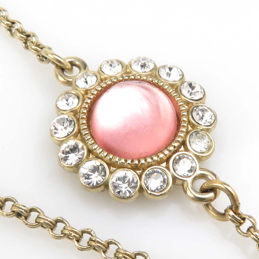 シャネル CHANEL ネックレス ココマーク メタル/ラインストーン ゴールド/シルバー/ピンク レディース w0915a シャネル CHANEL ネックレス ココマーク メタル/ラインストーン ゴールド/シルバー/ピンク レディース w0915a