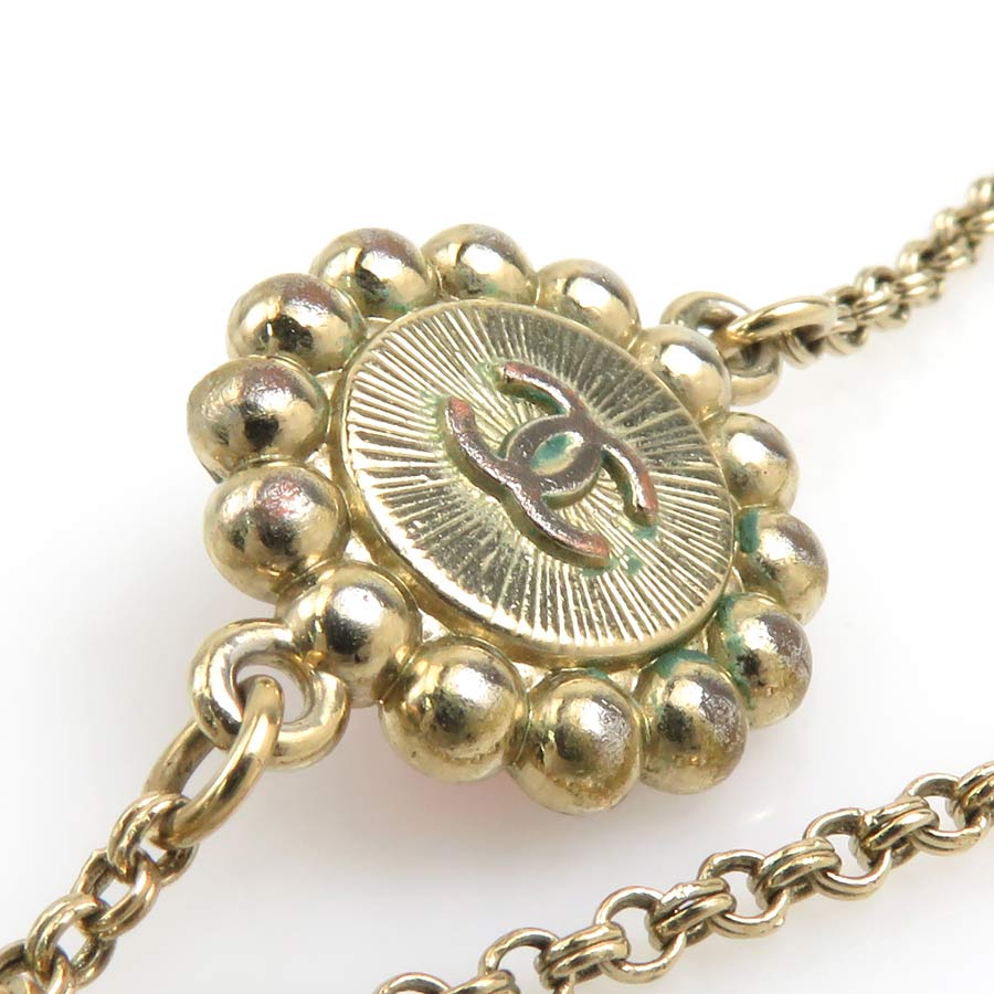 シャネル CHANEL ネックレス ココマーク メタル/ラインストーン ゴールド/シルバー/ピンク レディース w0915a シャネル CHANEL ネックレス ココマーク メタル/ラインストーン ゴールド/シルバー/ピンク レディース w0915a