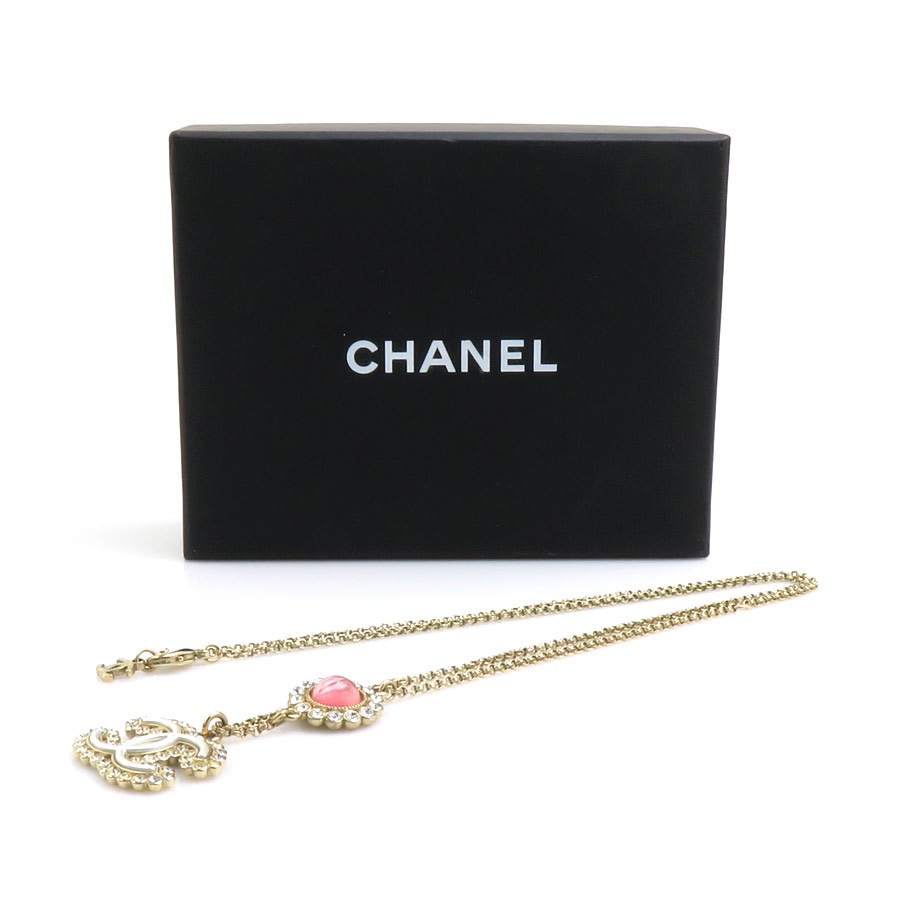 シャネル CHANEL ネックレス ココマーク メタル/ラインストーン ゴールド/シルバー/ピンク レディース w0915a シャネル CHANEL ネックレス ココマーク メタル/ラインストーン ゴールド/シルバー/ピンク レディース w0915a