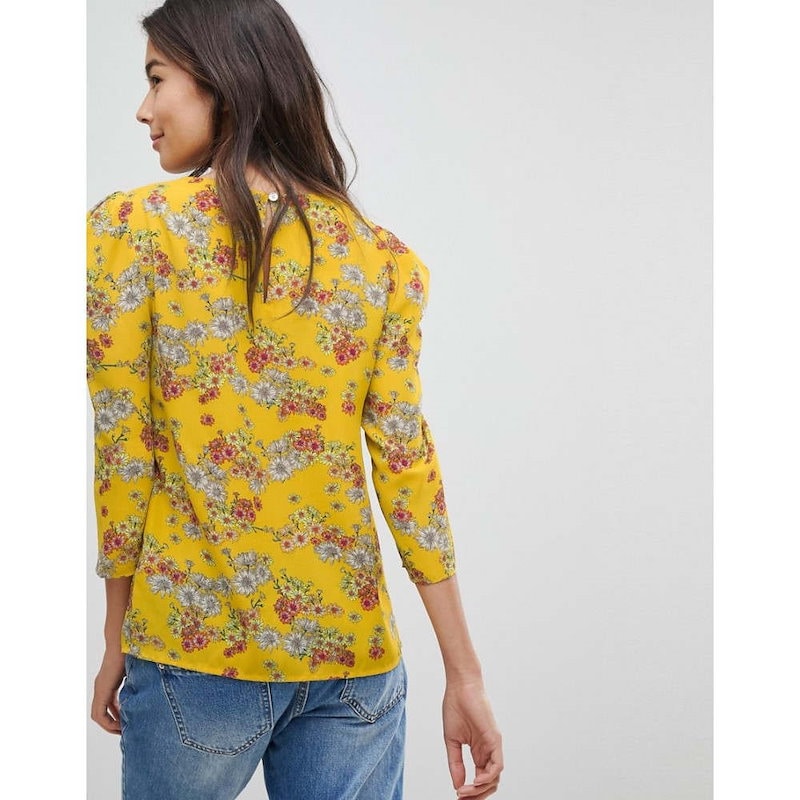 オアシス レディース トップス【Oasis Ditsy Daisy Print Top】Yellow オアシス レディース トップス【Oasis Ditsy Daisy Print Top】Yellow