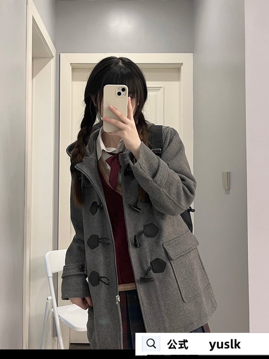 ダッフルコート 学生 ウール スクールコート 女子 レディース 冬 制服 ロング コート ウールコート 厚手 高校生 中学生 ロングコート フード付き アウター 暖かい プレゼント チャコール S ダッフルコート 学生 ウール スクールコート 女子 レディース 冬 制服 ロング コート ウールコート 厚手 高校生 中学生 ロングコート フード付き アウター 暖かい プレゼント チャコール S