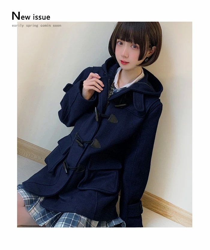 ダッフルコート 学生 ウール スクールコート 女子 レディース 冬 制服 ロング コート ウールコート 厚手 高校生 中学生 ロングコート フード付き アウター 暖かい プレゼント チャコール S ダッフルコート 学生 ウール スクールコート 女子 レディース 冬 制服 ロング コート ウールコート 厚手 高校生 中学生 ロングコート フード付き アウター 暖かい プレゼント チャコール S