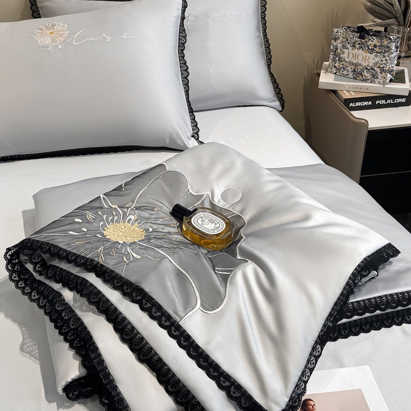 Nantong Home Textile Wholesale Ice Silk Embroidered Summer Cool Quilt 3 4ピースセットセットシングルウォッシュシルクエアコンキル Nantong Home Textile Wholesale Ice Silk Embroidered Summer Cool Quilt 3 4ピースセットセットシングルウォッシュシルクエアコンキル