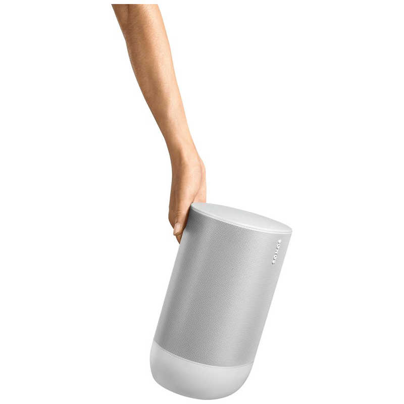 SONOS　WiFiスピーカー Sonos Move ルナーホワイト [防滴 /Bluetooth対応 /Wi-Fi対応]　MOVE1JP1