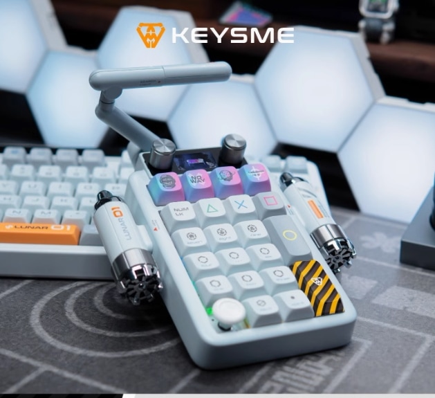 KeysMe Lunar 02テンキーワイヤレス外付け3モードメカニカルキーボードカスタマイズ男女オフィス KeysMe Lunar 02テンキーワイヤレス外付け3モードメカニカルキーボードカスタマイズ男女オフィス