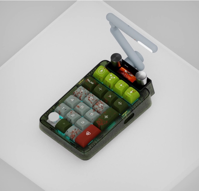 KeysMe Lunar 02テンキーワイヤレス外付け3モードメカニカルキーボードカスタマイズ男女オフィス KeysMe Lunar 02テンキーワイヤレス外付け3モードメカニカルキーボードカスタマイズ男女オフィス