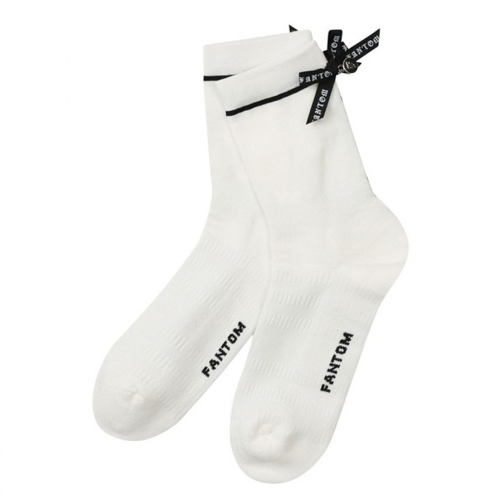 [Phantom] レディースロゴリボンミッドネックソックス