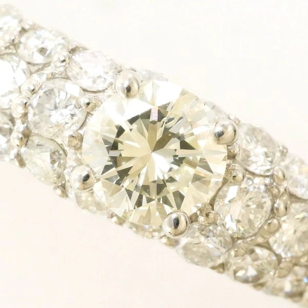 PT900 プラチナ リング 12号 ダイヤ ダイヤ 0.85 鑑定書 中古