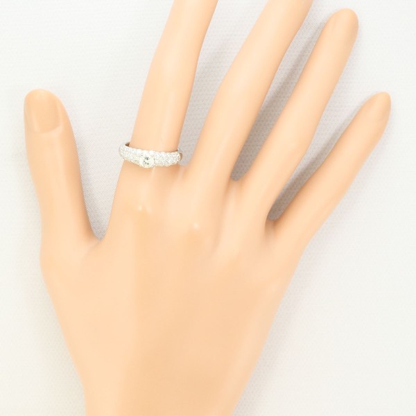 PT900 プラチナ リング 12号 ダイヤ ダイヤ 0.85 鑑定書 中古