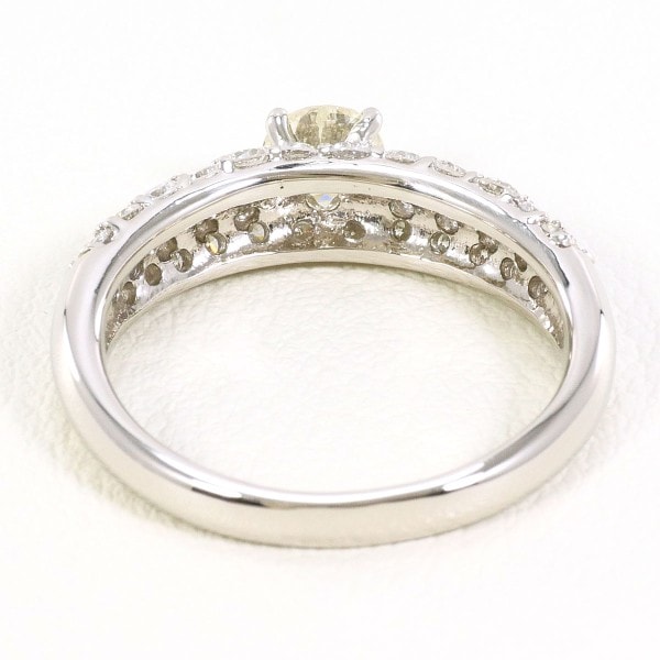 PT900 プラチナ リング 12号 ダイヤ ダイヤ 0.85 鑑定書 中古