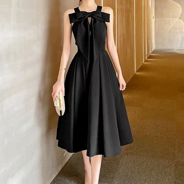 新品 お呼ばれドレス 結婚式 結婚式お呼ばれドレス 前撮りドレス ウエディングドレス ウェディングドレス 黒 パーティードレス 韓国 ドレス 二次会 花嫁 2次会 リボン 春 夏 秋 冬 可愛い フォ