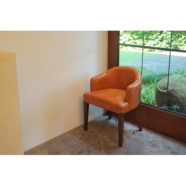 ダイニングチェア おしゃれ フェイクレザー 合成皮革 木製脚 天然木 北欧 アメリカン ビンテージ風 レトロ 赤 レッド カントリー 椅子 ダイニングチェアー 1脚