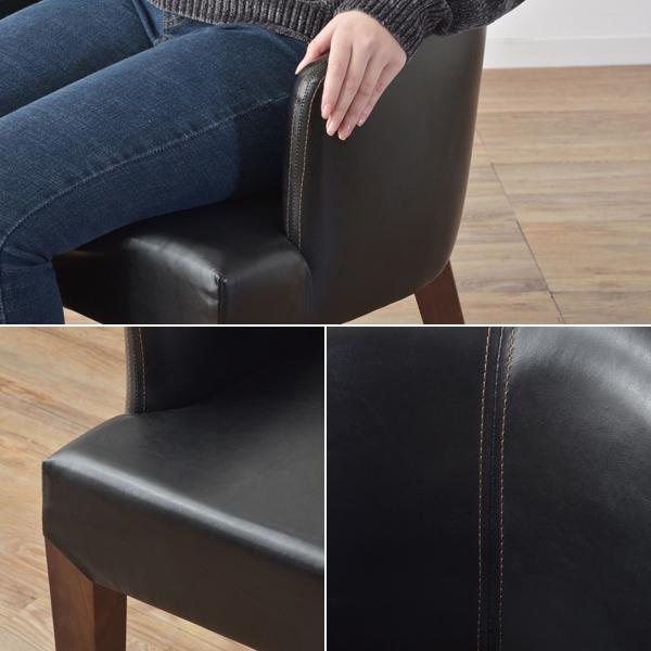 ダイニングチェア おしゃれ フェイクレザー 合成皮革 木製脚 天然木 北欧 アメリカン ビンテージ風 レトロ 赤 レッド カントリー 椅子 ダイニングチェアー 1脚