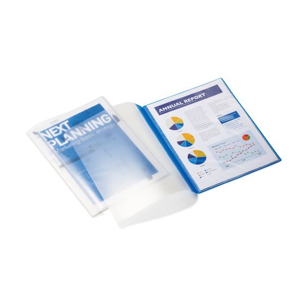 （まとめ）TANOSEE薄型クリアブック(角まる) A4タテ 5ポケット ピンク 1セット(50冊:5冊×10パック) (×2セット)