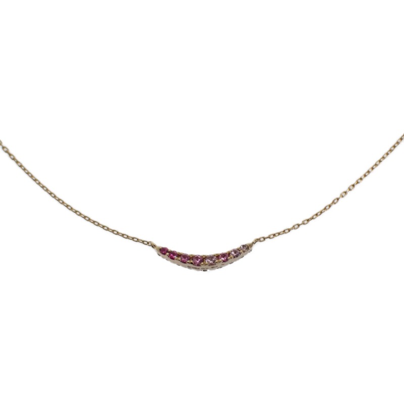 ネックレス リバーシブル K18イエローゴールド ダイヤモンド ピンクサファイア レディース【Aランク】 ネックレス リバーシブル K18イエローゴールド ダイヤモンド ピンクサファイア レディース【Aランク】