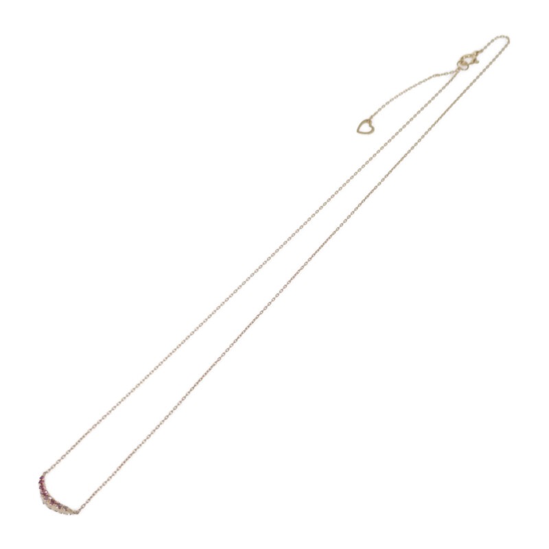 ネックレス リバーシブル K18イエローゴールド ダイヤモンド ピンクサファイア レディース【Aランク】 ネックレス リバーシブル K18イエローゴールド ダイヤモンド ピンクサファイア レディース【Aランク】