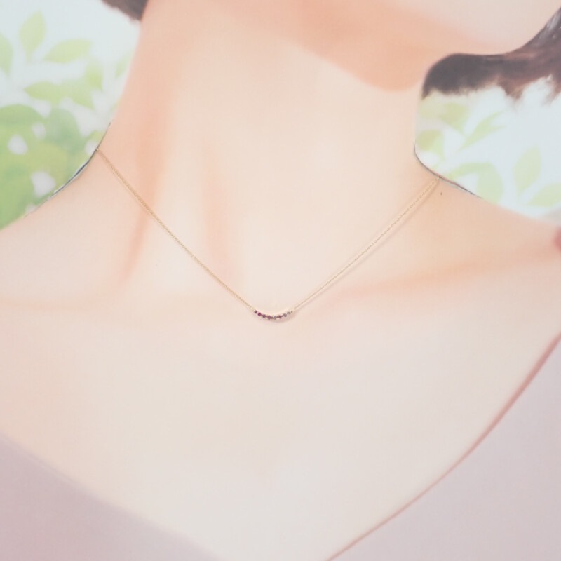 ネックレス リバーシブル K18イエローゴールド ダイヤモンド ピンクサファイア レディース【Aランク】 ネックレス リバーシブル K18イエローゴールド ダイヤモンド ピンクサファイア レディース【Aランク】