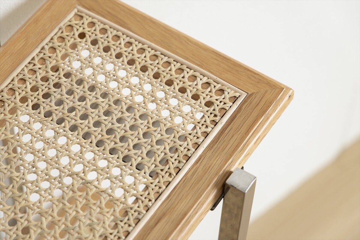 送料無料】【幅80cm】Komero ラタン3段シェルフ 天然木 オーク高品質