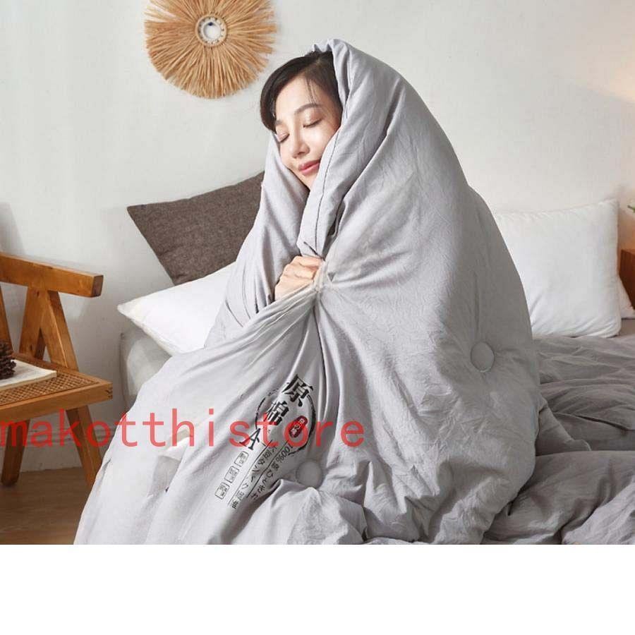 掛布団 セミダブル（SCTX） 掛けぶとん 寝汗吸収 冬 肌掛け布団 とろふわ 洗濯可能 吸水通気 快眠 柔らかい肌触り 羽毛ふとん 水洗い加工 とろふわ シンプル