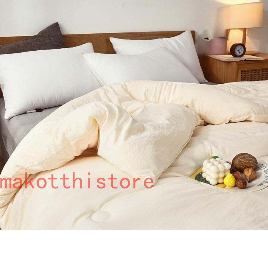 掛布団 セミダブル（SCTX） 掛けぶとん 寝汗吸収 冬 肌掛け布団 とろふわ 洗濯可能 吸水通気 快眠 柔らかい肌触り 羽毛ふとん 水洗い加工 とろふわ シンプル