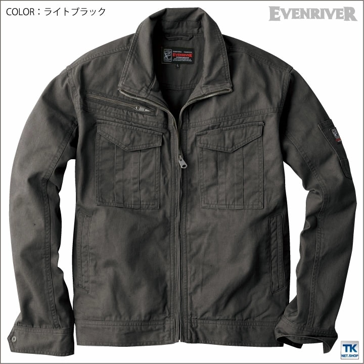 EVENRIVER イーブンリバー 作業ジャンパー スタンダードシリーズ ブルゾン 作業服 作業着 カジュアルユニフォーム ジャケット 春夏 秋冬 長袖 /er-sr4007