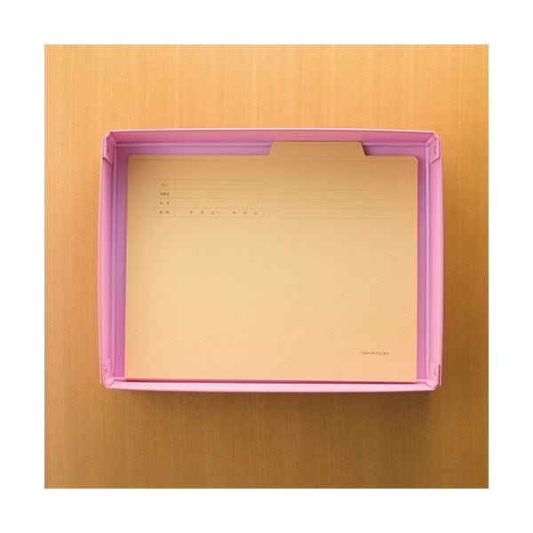 （まとめ） TANOSEE デスクトレー A4ワイド 黒 1個 [x30セット]