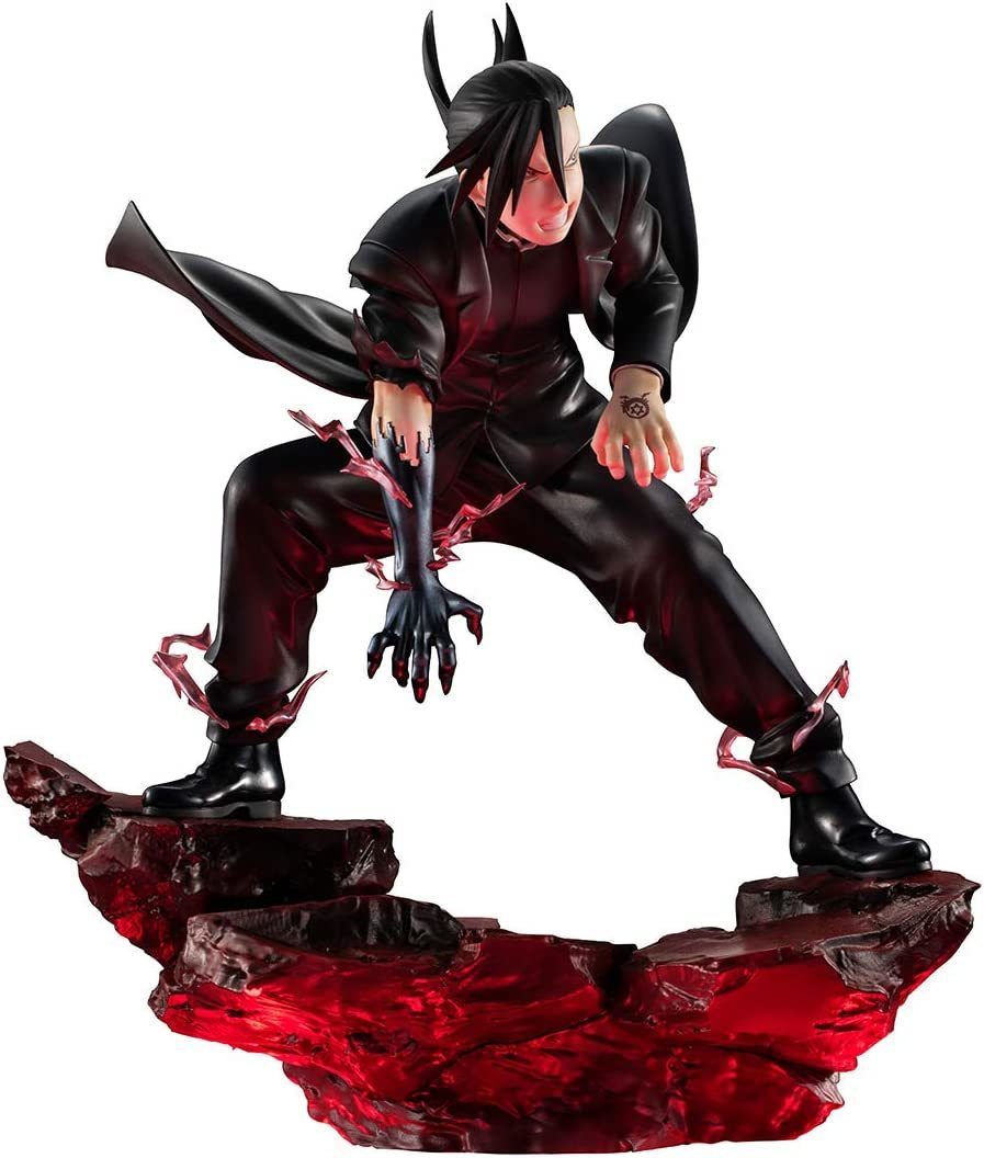 BANDAI - 鋼の錬金術師 Precious G.E.M.シリーズ リン・ヤオ【光る台座付き】 鋼の錬金術師」グリード（リン・ヤオ）の最後の戦いを光る台座