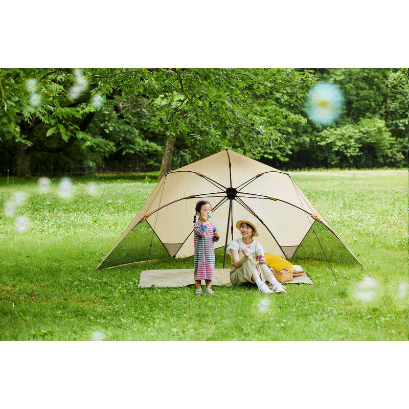 アイリスオーヤマ　IRIS OHYAMA　ワンタッチシェード ［デュオ(2人)］ ベージュ　OTS-3440