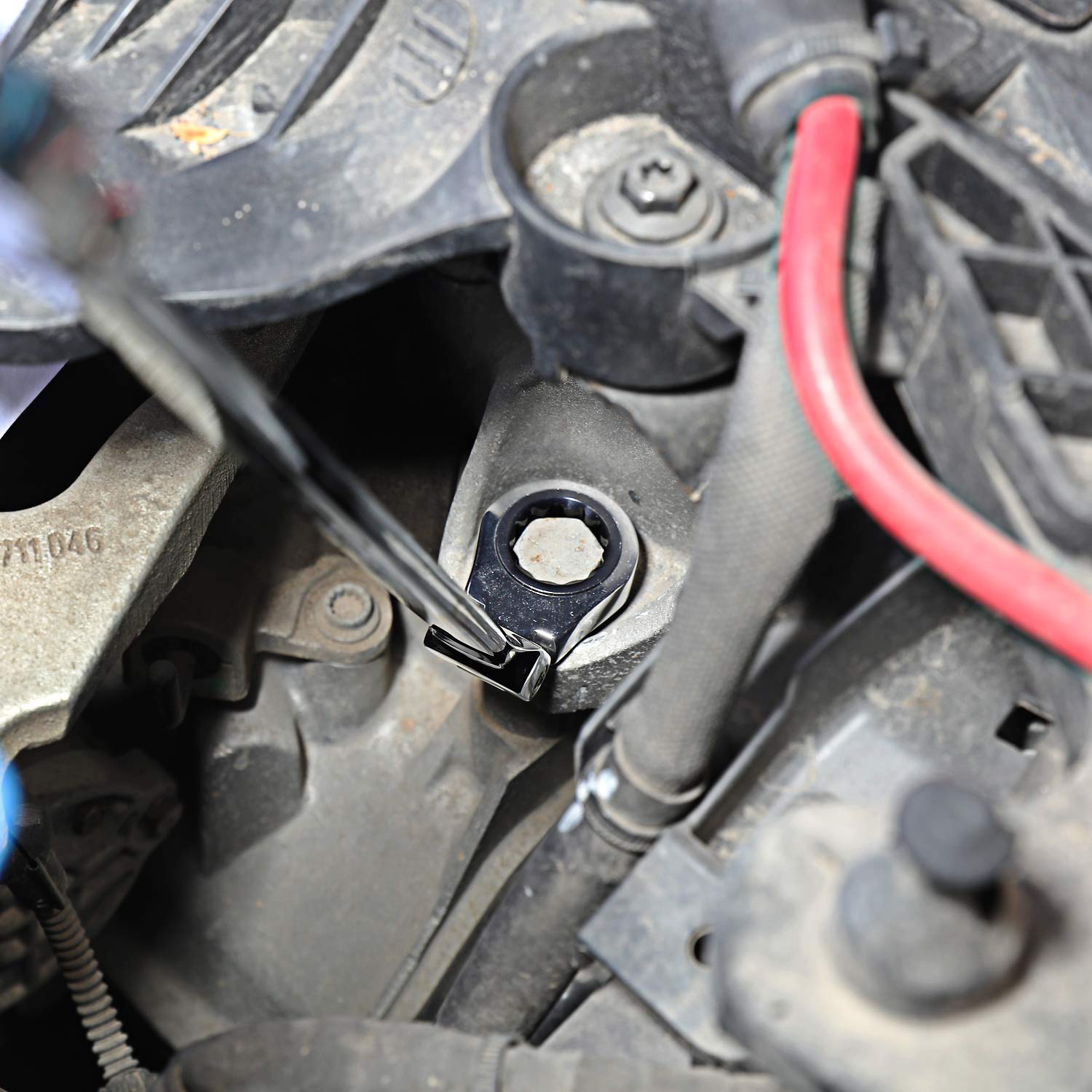 DURATECH ラチェットメガネレンチ フレックスラチェットレンチ ロングタイプ 8~19mm 72ギア 両頭首振型 CR-V鋼製 鏡面仕上げ 収納バッグ付属 6本セット DURATECH ラチェットメガネレンチ フレックスラチェットレンチ ロングタイプ 8~19mm 72ギア 両頭首振型 CR-V鋼製 鏡面仕上げ 収納バッグ付属 6本セット