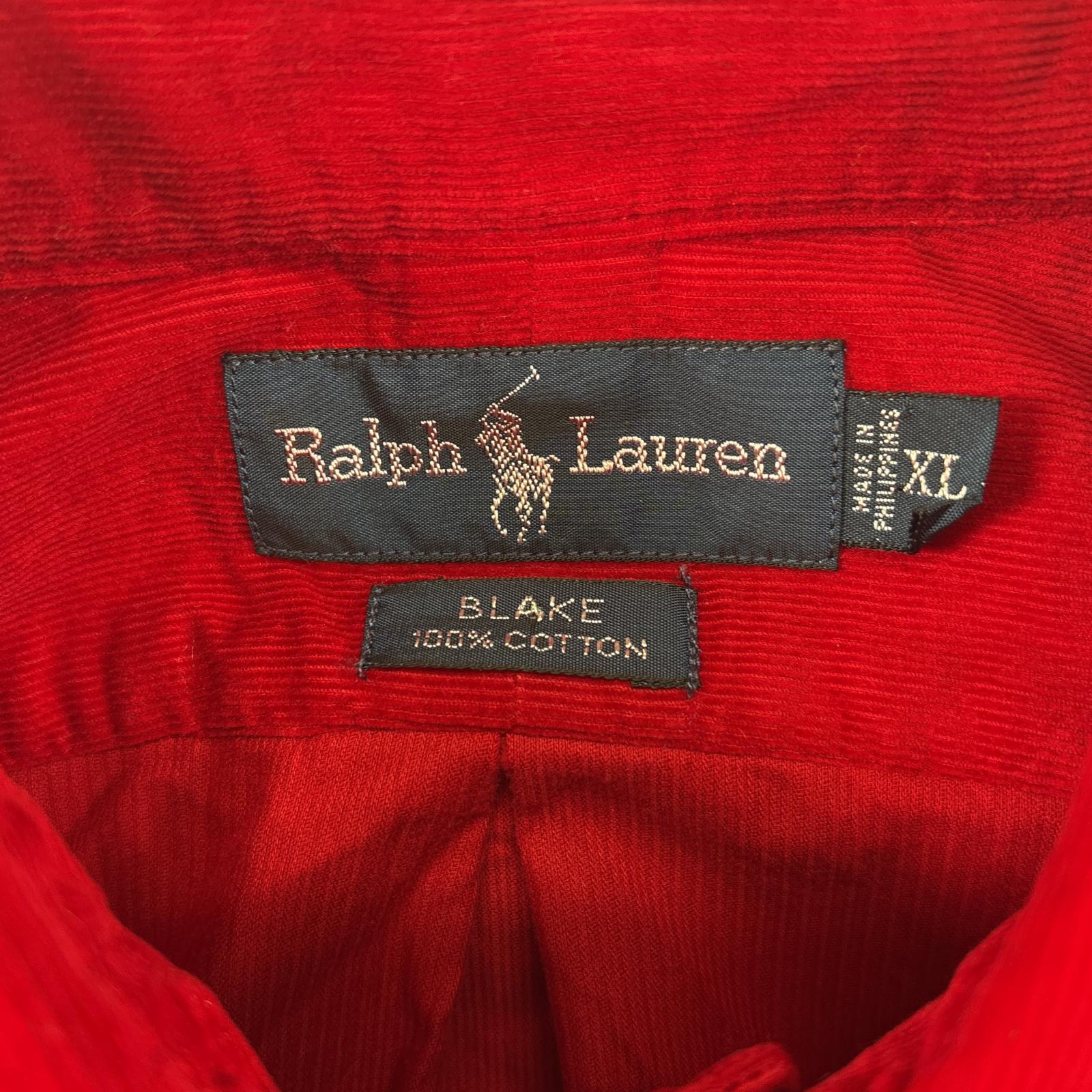 古着 コーデュロイ 長袖シャツ ボタンダウンシャツ ワンポイント ロゴ 刺繍 XL レッド 無地 メンズ 古着 コーデュロイ 長袖シャツ ボタンダウンシャツ ワンポイント ロゴ 刺繍 XL レッド 無地 メンズ