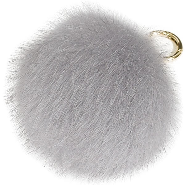 団体購入8件母の日の贈り物フォックス ファー チャーム ファーチャーム バッグチャーム キーホルダー ポンポン ふわふわ ギフト(fcm0800)(T)